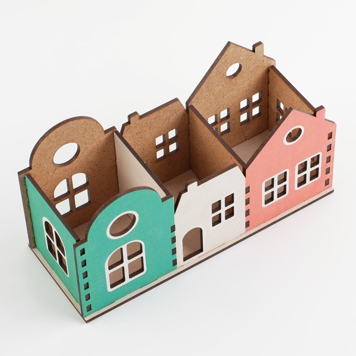 Органайзер для канцелярии, тройной &laquo;Домик&raquo;