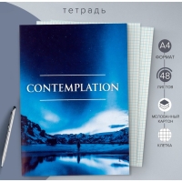 Тетрадь А4, 48 листов в клетку Calligrata "Сияние", обложка мелованный картон, блок офсет