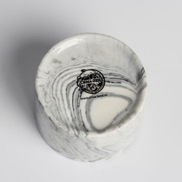 Горшок для цветов керамический, кашпо &laquo;Счастье&raquo; 5,5 х 8 см