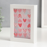 Копилка интерьерная пластик "Нарисованные сердца" 17х12х3,8 см Копилка интерьерная пластик "Нарисованные сердца" 17х12х3,8 см