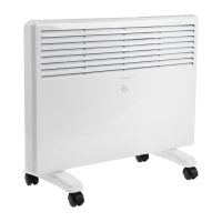 Обогреватель конвекторный Luazon LКO-03, напольный, 1500 Вт, 30 м&sup2;, 2 режима, белый