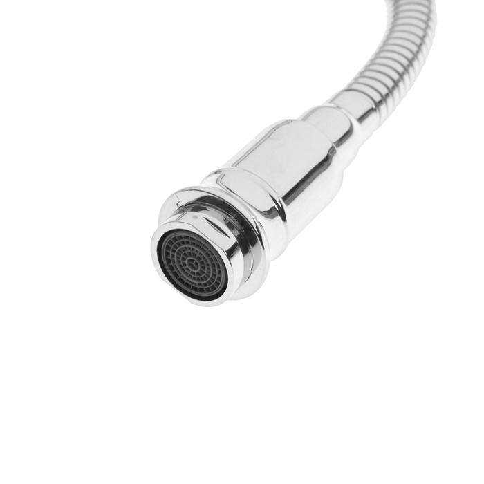 Cмеситель для кухни Cмеситель для кухни "Эверест" B58-336, двухвентильный, гибкий излив, на гайке, хром