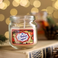 Ароматическая свеча в банке "Французская ваниль", 6,4х6 см Ароматическая свеча в банке "Французская ваниль", 6,4х6 см