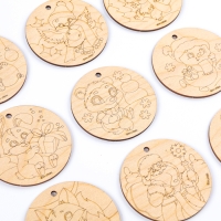 Новогодние заготовки для творчества &laquo;Новый год! Шары&raquo;, с карандашами