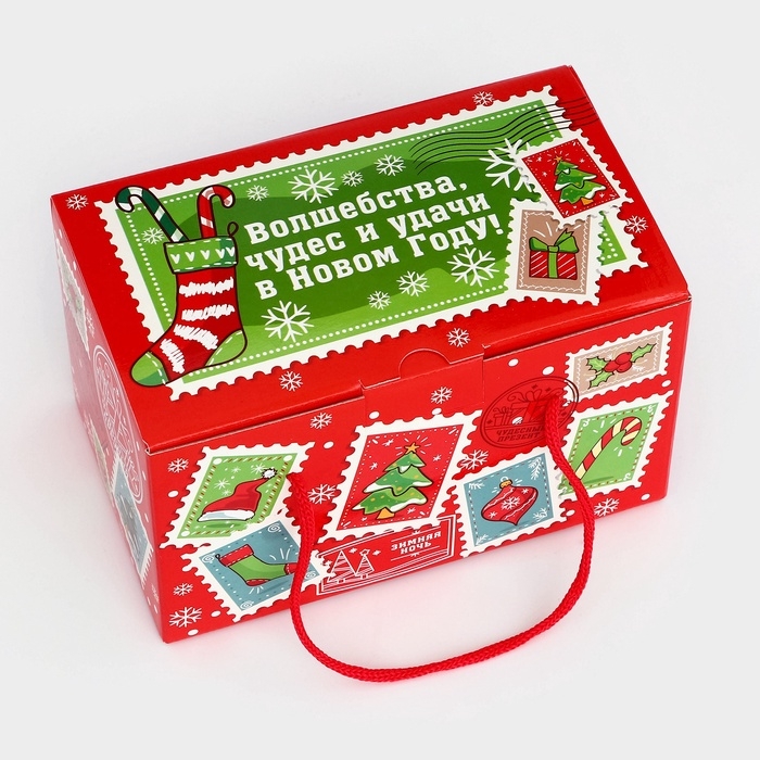 Новогодний набор конфет "Бандероль", детский, с анимацией, 1000 г