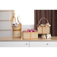 Корзина для хранения Доляна Nature, 24&times;13&times;11 см, бамбук