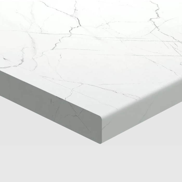 Столешница, 2400х600х38 мм, Кристалл Белый 9509