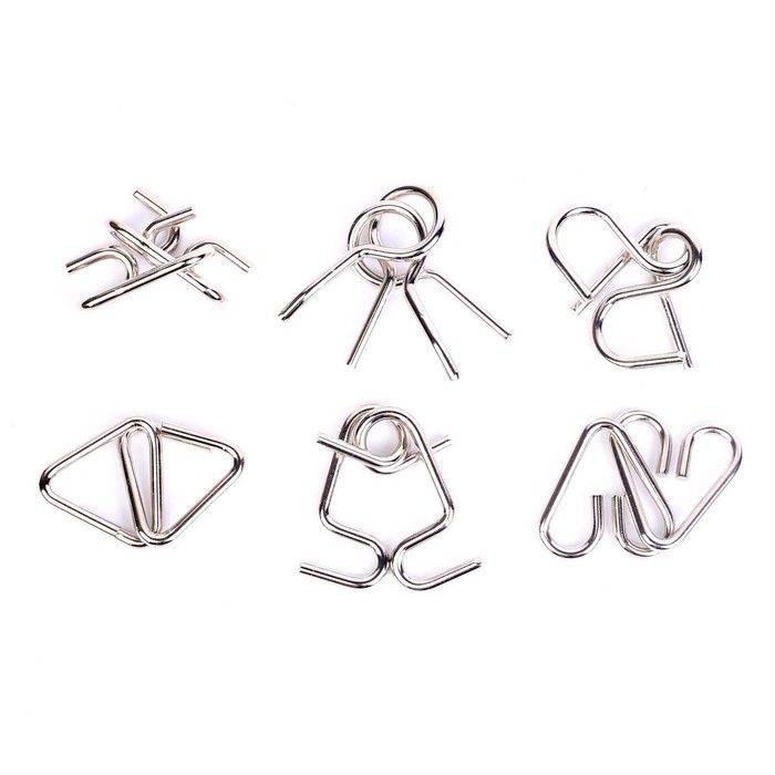 Головоломка металлическая &laquo;Загадки Древнего Китая&raquo;, набор 6 шт.