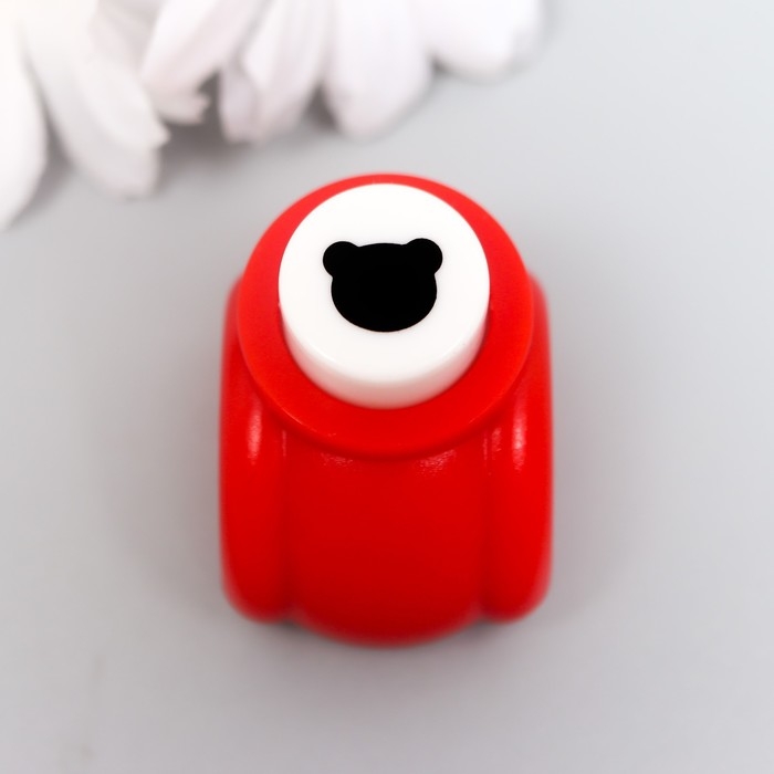 Дырокол фигурный "Голова мишки" d=0,8 см МИКС 3х2,5х2,5 см