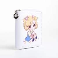 Кошелёк детский на молнии &laquo;Выбражулька&raquo;, цвет белый