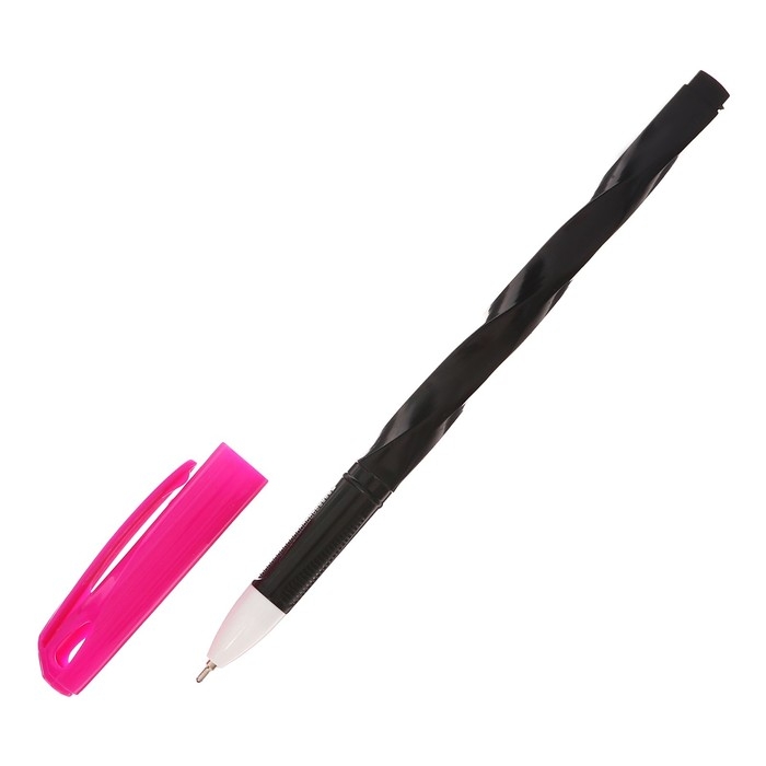 Набор шариковых ручек 24 штуки, 0,7мм, корпус спираль, масляные чернила синие, МИКС