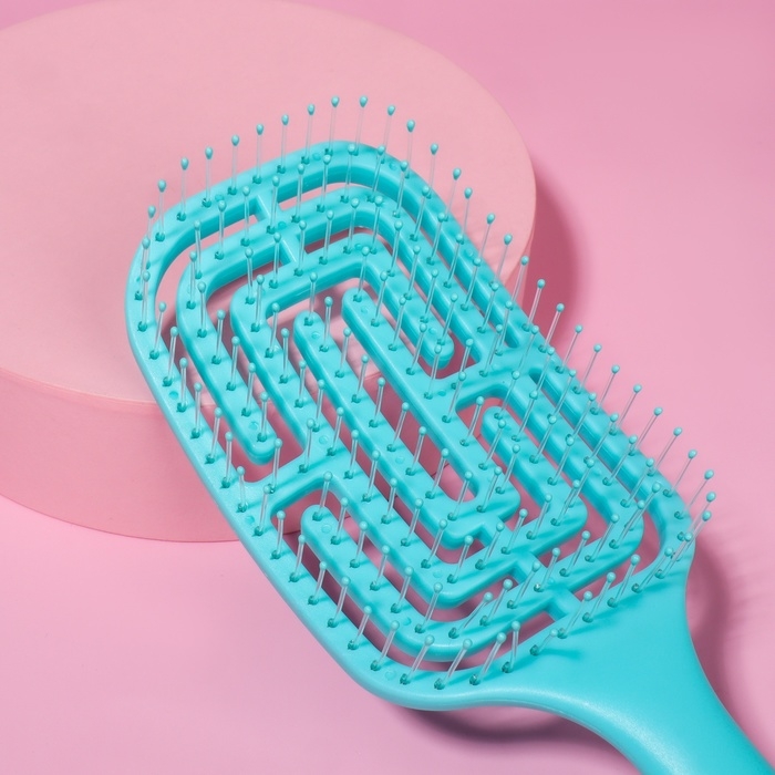 Расчёска массажная, широкая, вентилируемая, 8 × 24,5 см, цвет МИКС Расчёска массажная, широкая, вентилируемая, 8 × 24,5 см, цвет МИКС