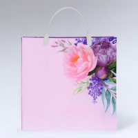 Пакет "Приятный букет", мягкий пластик, 30 х 30 х 9 , 140 мкм Пакет "Приятный букет", мягкий пластик, 30 х 30 х 9 , 140 мкм