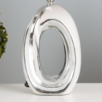 Настольная лампа "Кэтрин" Е14 40Вт бело-серебристый 25х25х40 см RISALUX