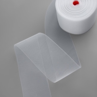 Шторная лента люверсная, органза, 10 см, 50 ± 1 м, цвет прозрачный Шторная лента люверсная, органза, 10 см, 50 ± 1 м, цвет прозрачный