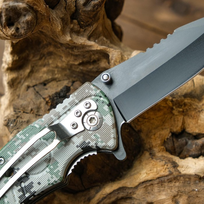 Нож складной Нож складной "Тигр" 19,5см, клинок 85мм/1,2мм, микс