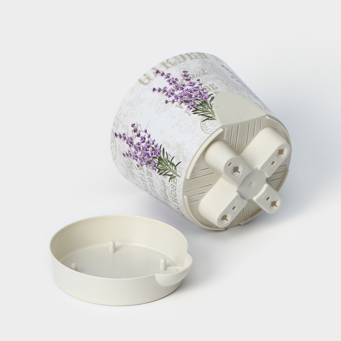 Горшок для цветов с прикорневым поливом «Ника Деко. Лаванда», 800 мл Горшок для цветов с прикорневым поливом «Ника Деко. Лаванда», 800 мл