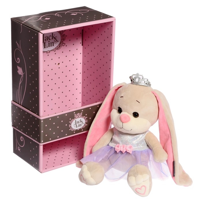 Мягкая игрушка «Зайка Лин», принцесса в платье с короной», 20 см Мягкая игрушка «Зайка Лин», принцесса в платье с короной», 20 см