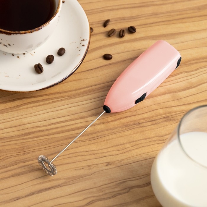 Капучинатор погружной Luazon LMR-07, от 2АА не в компл., цвет розовый Капучинатор погружной Luazon LMR-07, от 2АА не в компл., цвет розовый