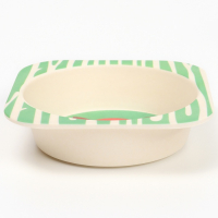 Набор детской посуды &laquo;Лисичка&raquo;, из бамбука, 5 предметов: тарелка, миска, стакан, столовые приборы