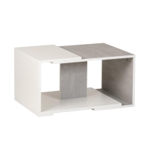 Стол журнальный Честер, 700х500х350, Бетон/Белый Стол журнальный Честер, 700х500х350, Бетон/Белый