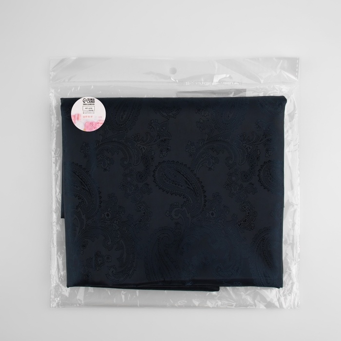 Ткань подкладочная &laquo;Огурцы&raquo;, 100 % полиэстер, 1 &times; 1,4 м, цвет тёмно-синий