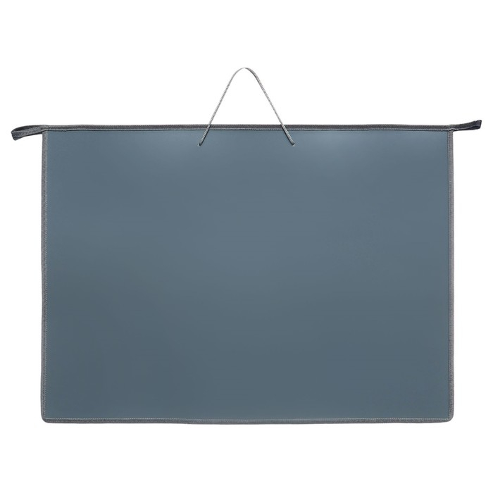 Папка А2 с ручками, 640 х 470мм, пластик, молния сверху, ПМ-А2-35, серая Папка А2 с ручками, 640 х 470мм, пластик, молния сверху, ПМ-А2-35, серая