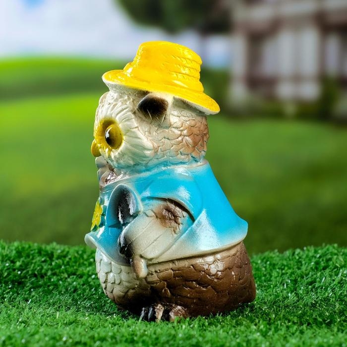 Садовая фигура Садовая фигура "Филин в шляпке" 9х9х15см
