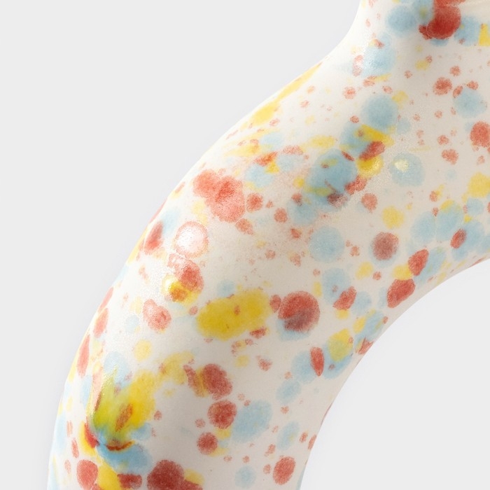 Ваза для цветов керамическая &laquo;Скандинавия&raquo;, 14,2&times;13,3 см, горлышко d=2,5 см, цвет белый