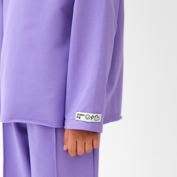 Футболка детская с дл.рукавом KAFTAN, р. 36 (134-140 см), сиреневый Футболка детская с дл.рукавом KAFTAN, р. 36 (134-140 см), сиреневый