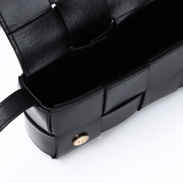 Сумка женская, 18.5*10*5.5 см, цвет чёрный