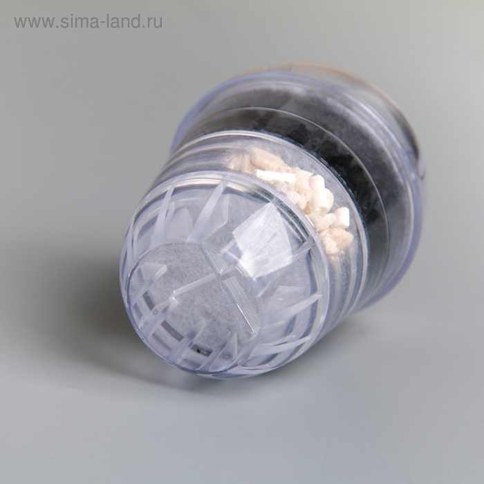 Фильтр для воды на кран Доляна &laquo;Тройной барьер&raquo;, актив карбон, коралловая окаменелость,сульфат кальция, цвет МИКС