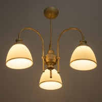 Люстра "Дэфия" 3хЕ27 40Вт золото 57х57х40 см BayerLux