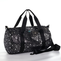 Сумка детская спортивная плюшевая для девочки с блестками &laquo;Звёзды&raquo; чёрный