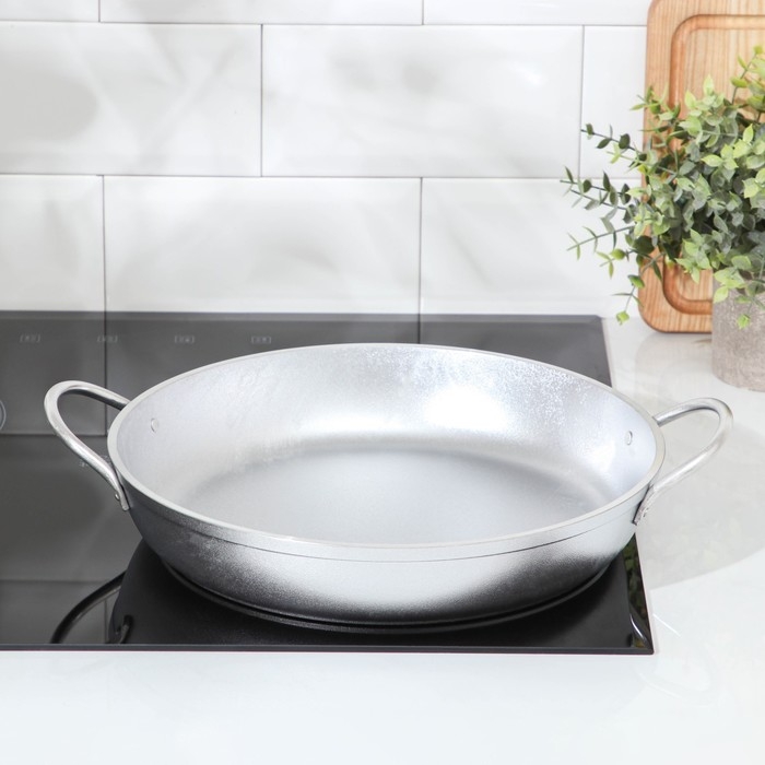 Сковорода алюминиевая, d=30 см, две ручки Сковорода алюминиевая, d=30 см, две ручки