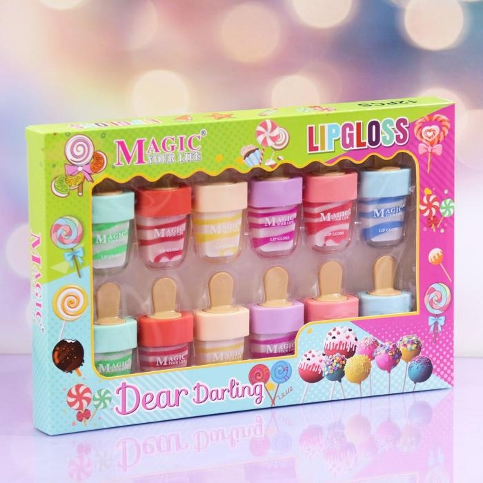 Блеск для губ &laquo;Пломбир&raquo;, микс цветов и ароматов