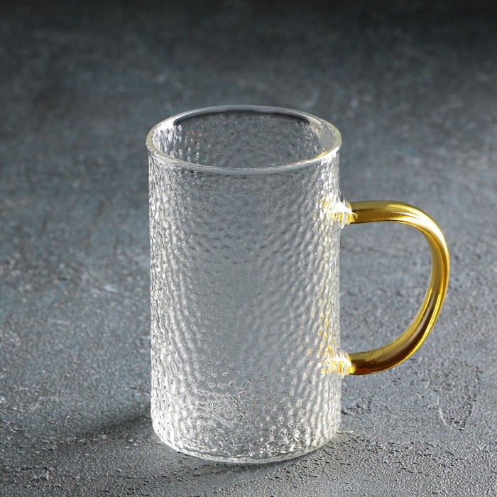 Набор для напитков из стекла Magistro &laquo;Сара&raquo;, 5 предметов: кувшин 1,5 л, 4 кружки 400 мл