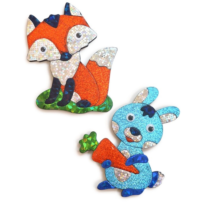 Игрушки на магнитах с фольгой «Зайчик, лисичка» Игрушки на магнитах с фольгой «Зайчик, лисичка»