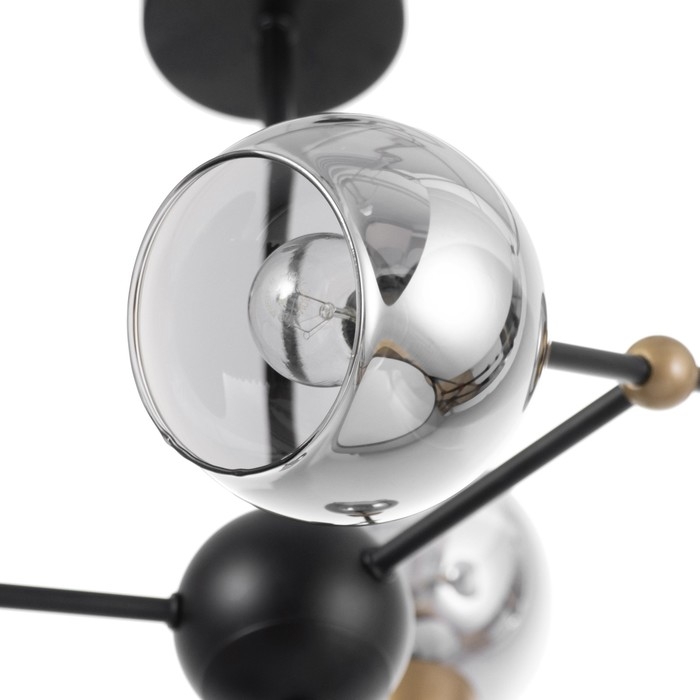 Люстра Люстра "Атом" 6х60Вт Цоколь: Е27 Цвет: Черный