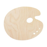 Палитра деревянная, овальная, № 4, 21 х 24.5 см, МИКС Палитра деревянная, овальная, № 4, 21 х 24.5 см, МИКС