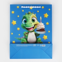 Пакет ламинированный вертикальный &laquo;Динозавр&raquo;, L 31 х 40 х 11.5 см