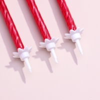 Свечи для торта "Классические" с подставкой, 13 см, 6 шт, рубиновые Свечи для торта "Классические" с подставкой, 13 см, 6 шт, рубиновые