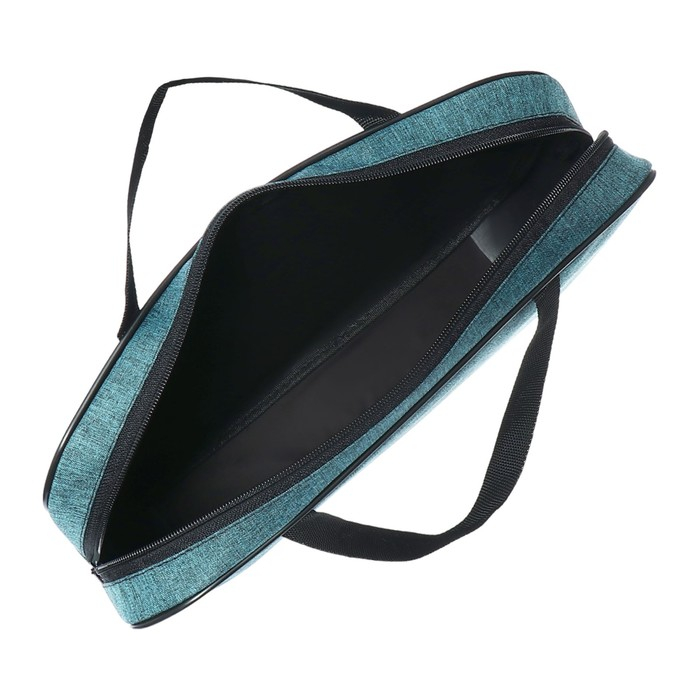 Папка с ручками А4, 350 х 270 х 60 мм, текстильная, Офис Премиум ПДМ-111 Папка с ручками А4, 350 х 270 х 60 мм, текстильная, Офис Премиум ПДМ-111 "Аквамарин"