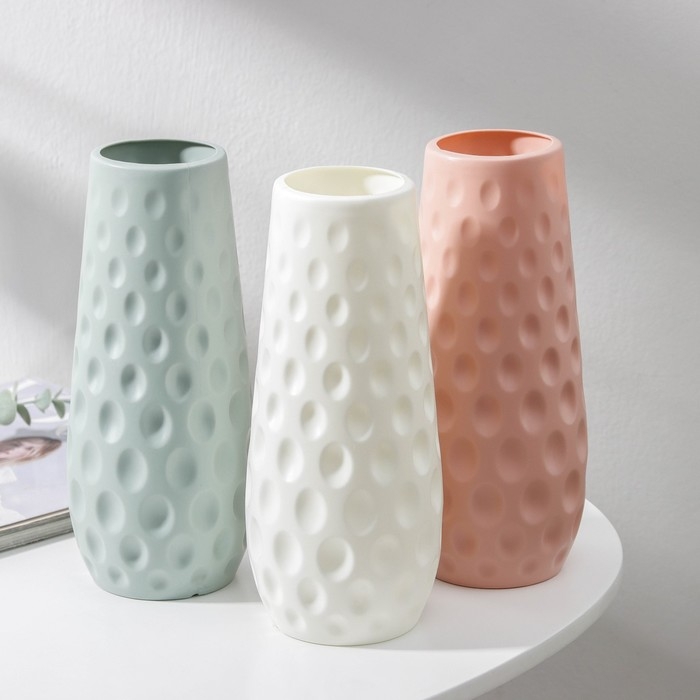 Ваза для цветов, 10×10×23 см, 1,2 л, цвет МИКС Ваза для цветов, 10×10×23 см, 1,2 л, цвет МИКС