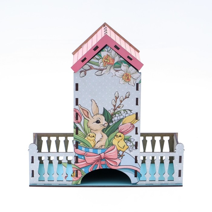 Чайный домик &laquo;Пасха&raquo;, 20 х 20 х 8,6 см.