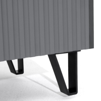 Комод Оливия, 2000х426х830, Графит/Графит Софт МДФ Комод Оливия, 2000х426х830, Графит/Графит Софт МДФ