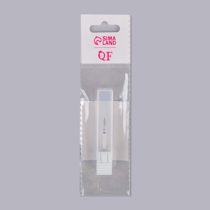 Фреза алмазная для маникюра «Пламя», средняя зернистость, 1,8 × 8 мм, в пластиковом футляре Фреза алмазная для маникюра «Пламя», средняя зернистость, 1,8 × 8 мм, в пластиковом футляре