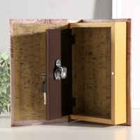 Сейф-книга дерево, кожзам "Девушка в листьях" золото тиснение 21х13х5 см Сейф-книга дерево, кожзам "Девушка в листьях" золото тиснение 21х13х5 см