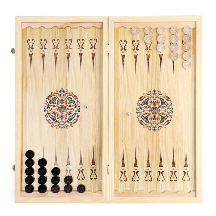 Нарды деревянные большие, с шашками Нарды деревянные большие, с шашками "Восточные", настольная игра, 60 х 60 см