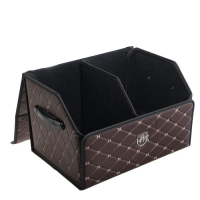 Органайзер кофр в багажник автомобиля HT-097, саквояж 48×32×30 см, коричневый, экокожа Органайзер кофр в багажник автомобиля HT-097, саквояж 48×32×30 см, коричневый, экокожа